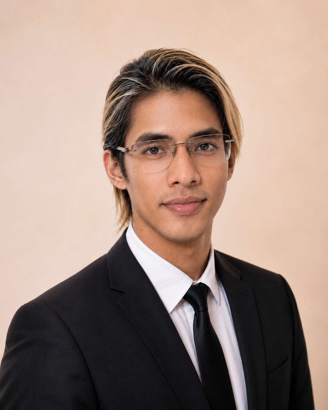 Ivan Mark Mendez in a black suit